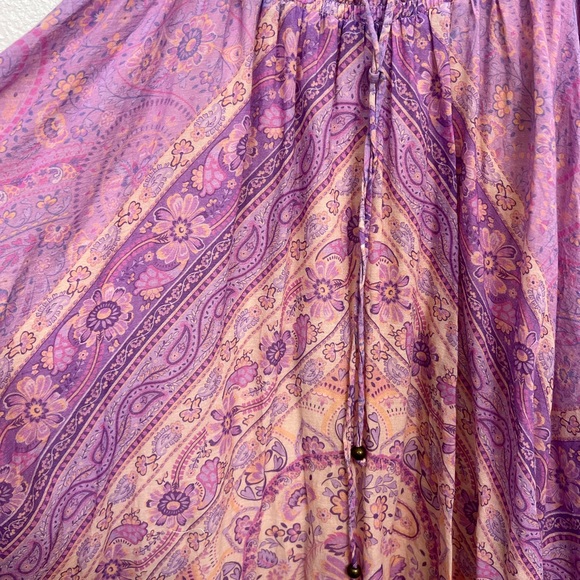 NWT Spell age of Aquarius Farrah half moon maxi skirt - Picture 4 of 10